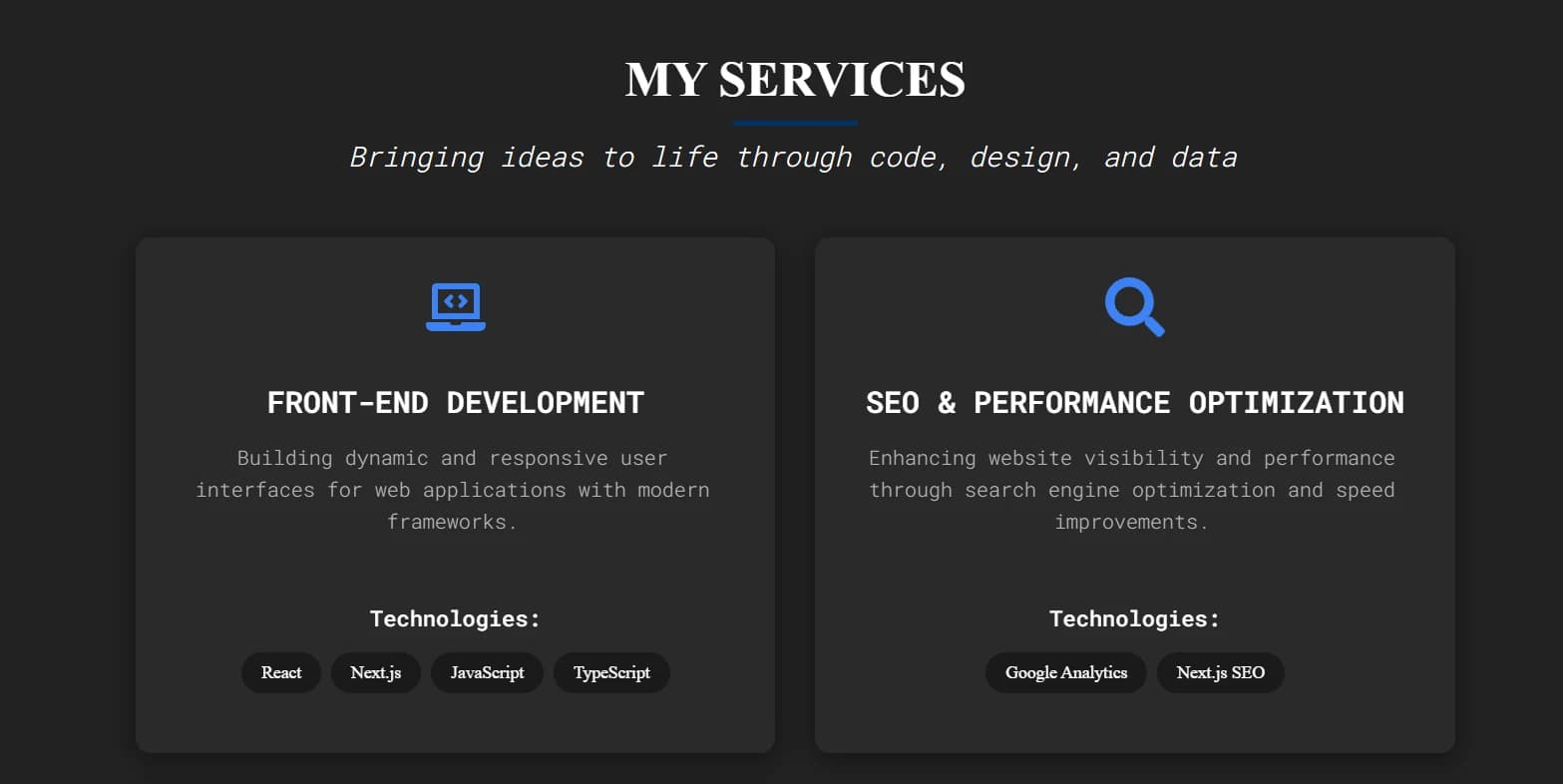 My Old Portfolio preview 3